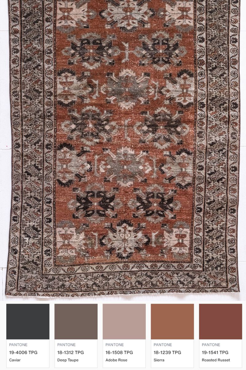 District Loom Vintage Hamadan scatter rug-Florence