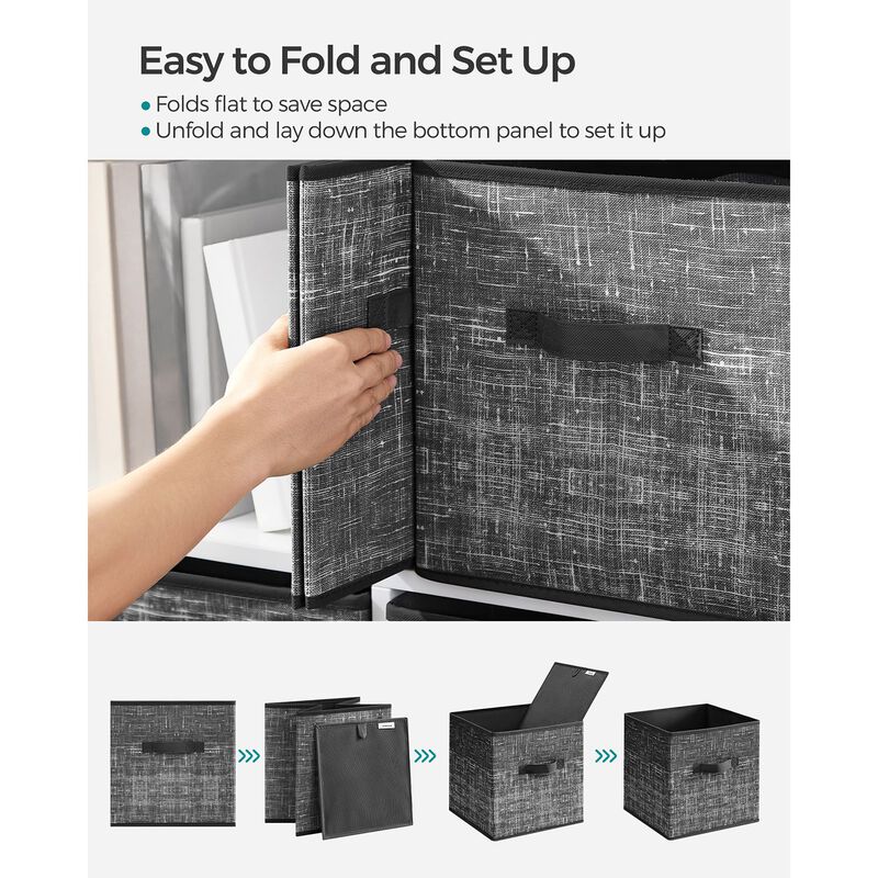 Non-Woven Fabric Storage Cubes with Double Handles