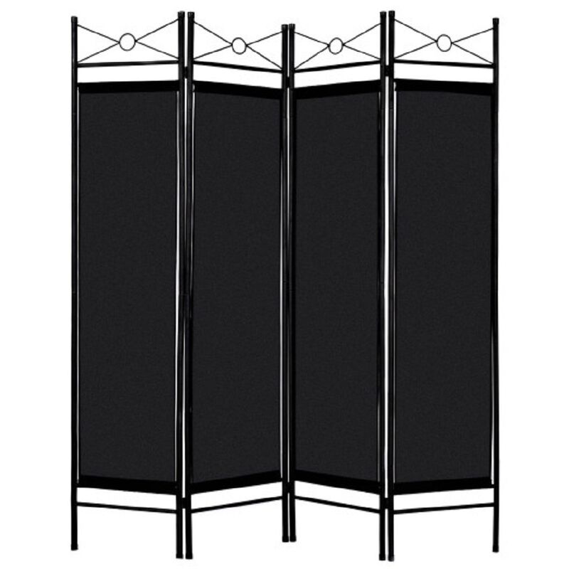 4 Panels Metal Frame Room Private Folding Screen