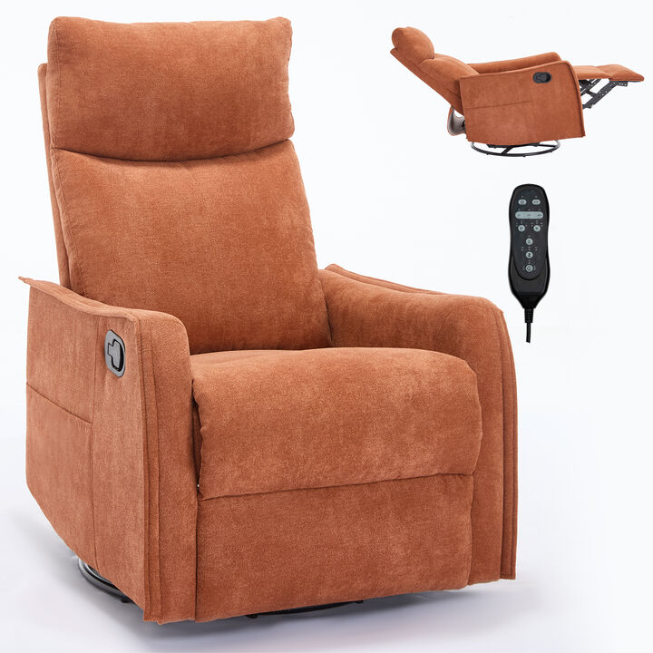 Lift Recliner Chair Heat Massage Dual Motor Infinite Position Up to 350 LBS Large Electric Power Lift Recliners with Power-Remote, Medium-firm and Heavy duty, Grey