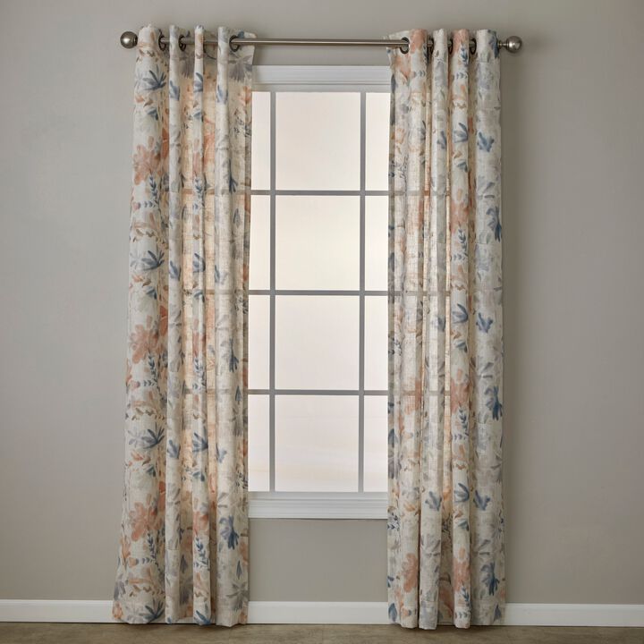 SKL Home By Saturday Knight Ltd Painted Garden Window Curtain Panel - 52X84", Multi