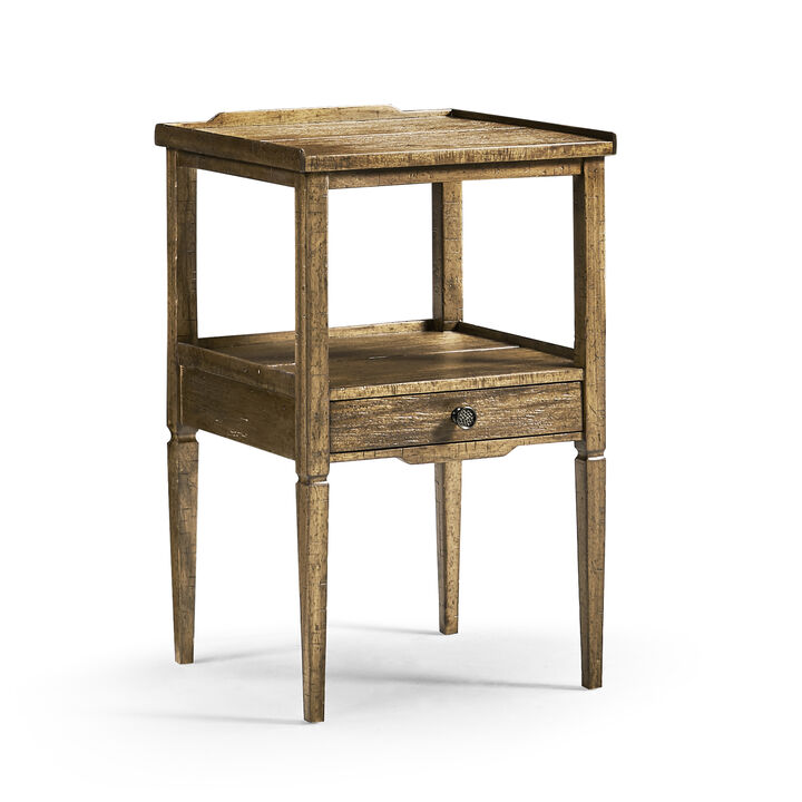 Medium Driftwood Square End Table