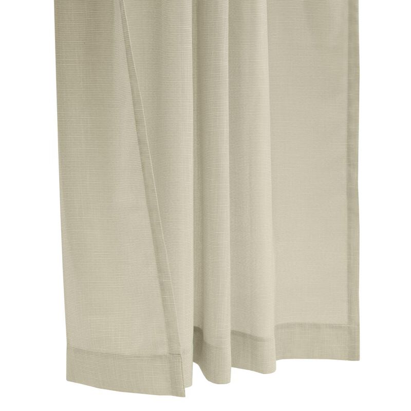 Habitat Bolton Light Filtering Dual Header Semi Sheer Slub Textured Weave Blends with Any Decor Curtain Panel Linen