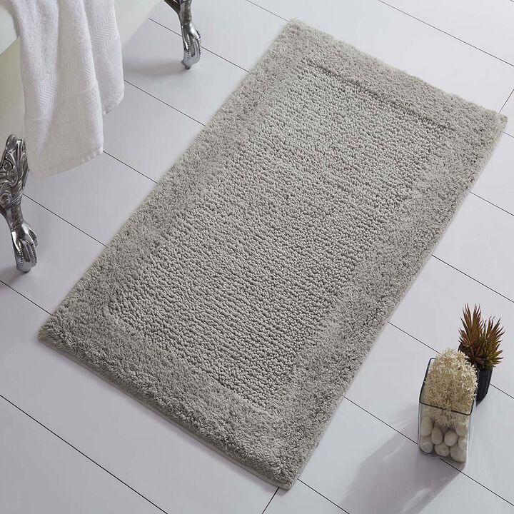 Knightsbridge Naples 220 GSF Non Skid Back Bath Rug 17 x 24 - Aqua