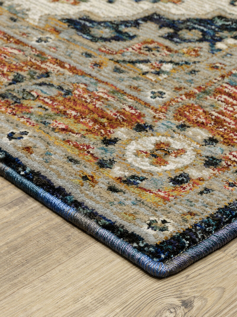 Andorra 1'10" x 3'2" Blue Rug