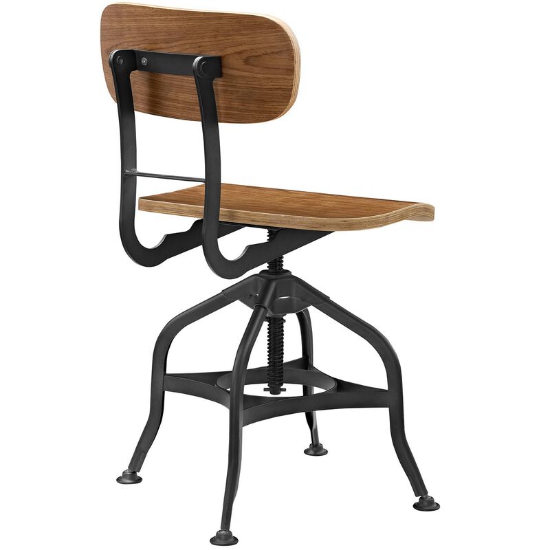 Brown Mark Wood Bar Stool-Benzara