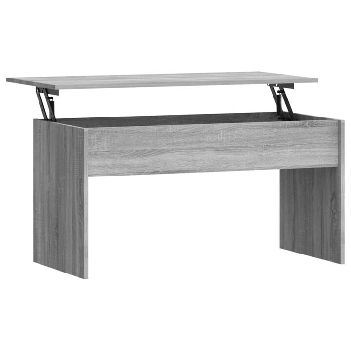 vidaXL Coffee Table Gray Sonoma 40.2"x19.9"x20.7" Engineered Wood