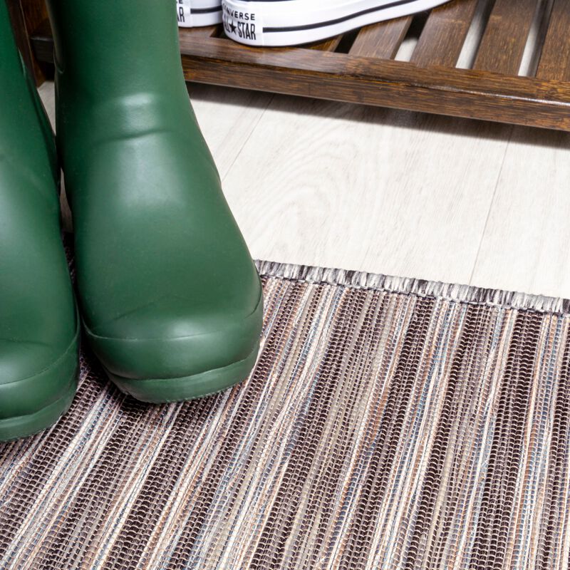 Finn Modern Farmhouse Pinstripe Area Rug