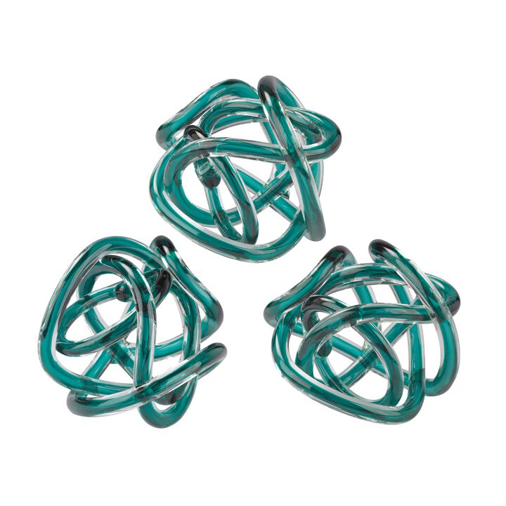 Glass Knot - Set of 3