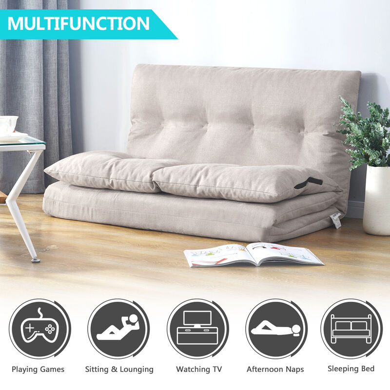 Merax Adjustable Thicken Floor Couch Sofa