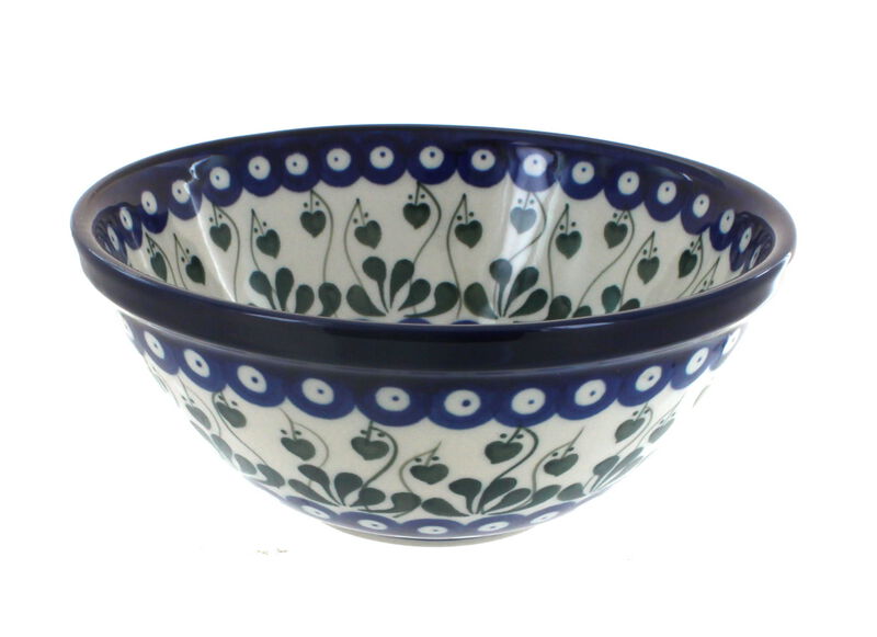 Blue Rose Polish Pottery Athena Small Serving Bowl