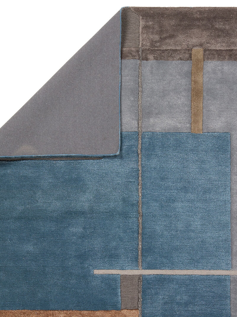 Iconic Perpetual Blue 6' x 9' Rug