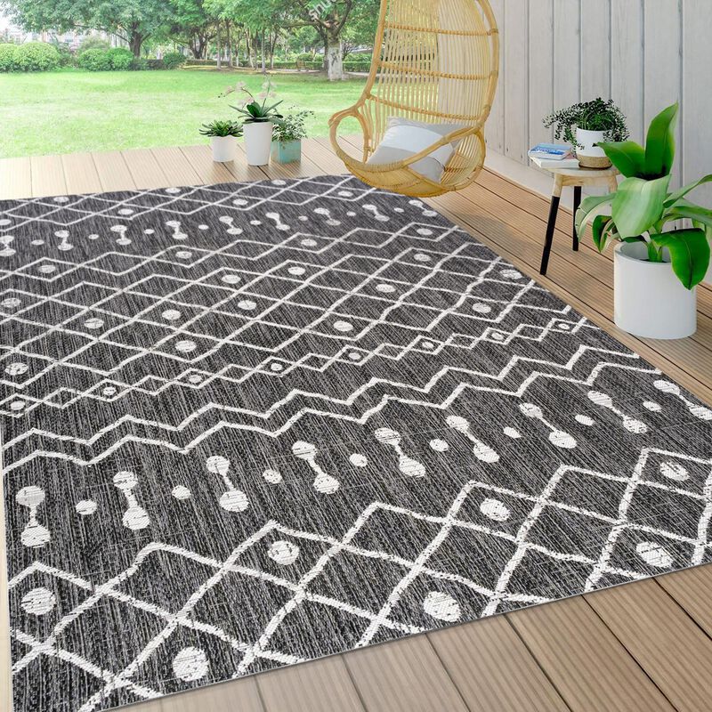 Nokat Tribal Bohemian Indoor/Outdoor Area Rug