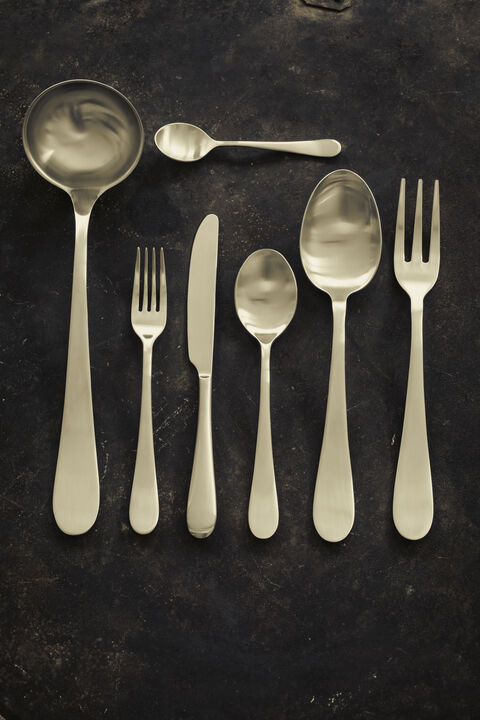 Natura 5-Piece Flatware in Set Ice Champagne