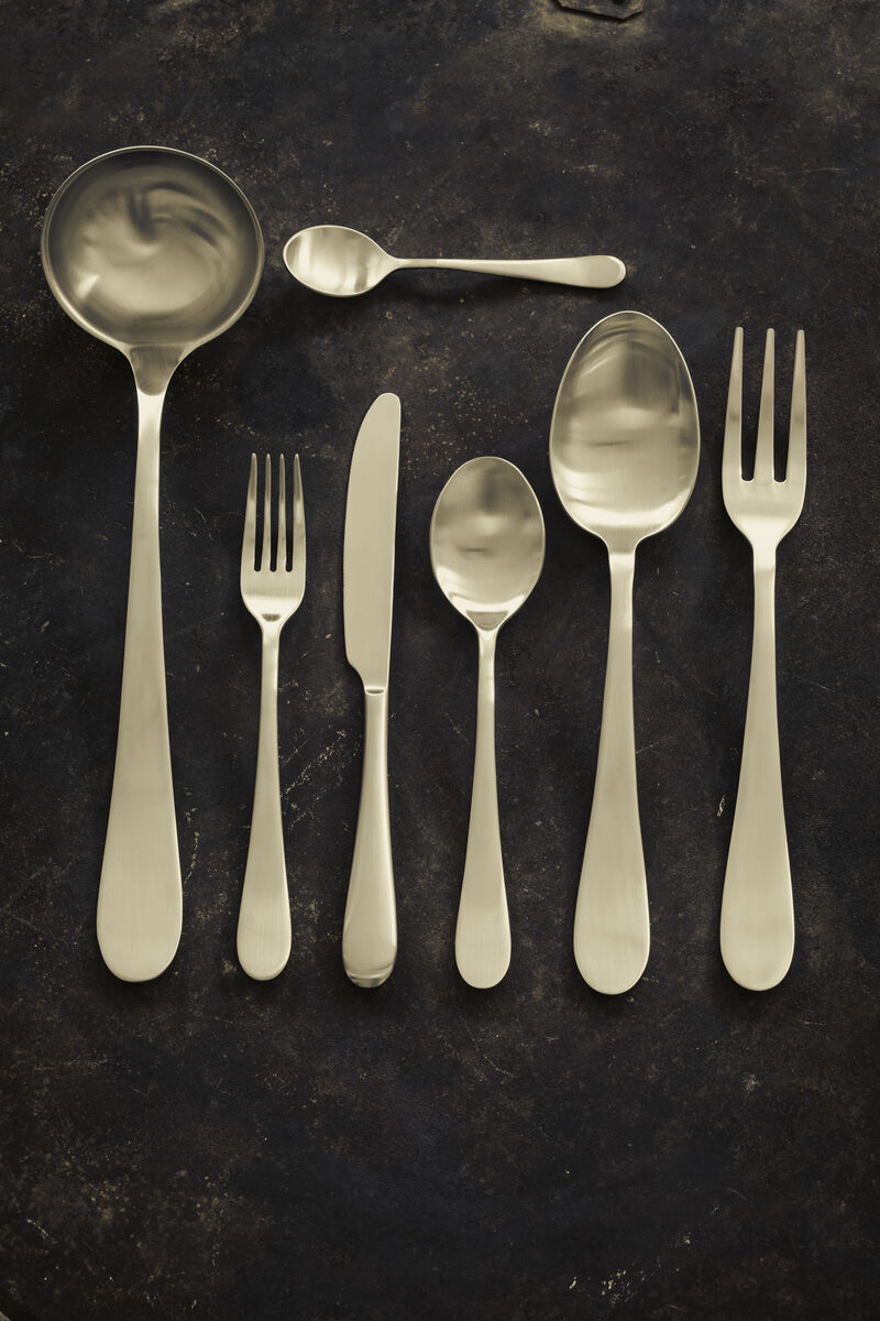 Natura 20-Piece Flatware Set in Ice Champagne