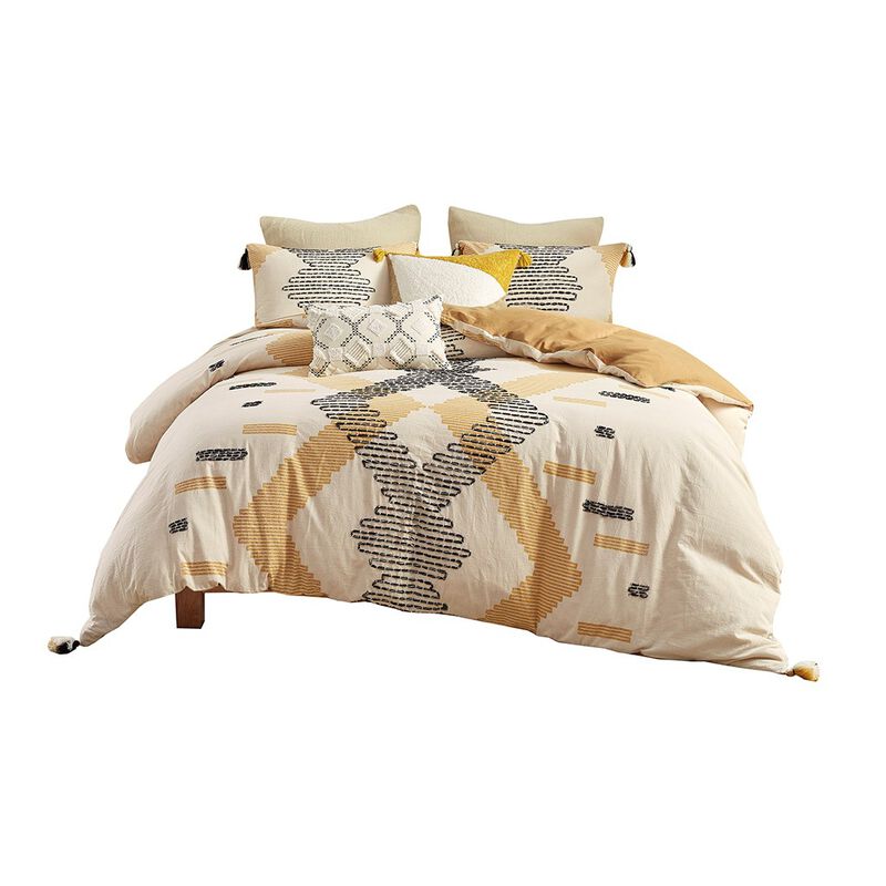 Gracie Mills Alyssa All-Season Serenity: 3-Piece Reversible Cotton Coverlet Set