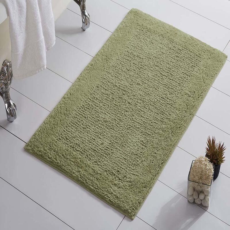 Knightsbridge Naples 220 GSF Non Skid Back Bath Rug 24 x 40 - Sage