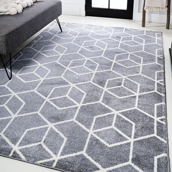 Tumbling Blocks Modern Geometric Area Rug