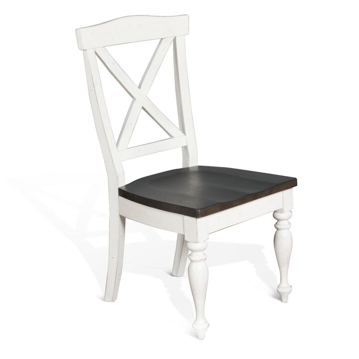 Sunny Designs Wood Carriage House X-Back Dining Chair