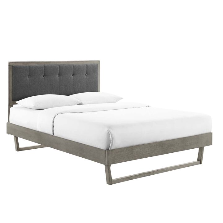 Modway - Willow Queen Wood Platform Bed with Angular Frame
