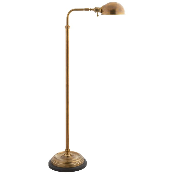Apothecary Floor Lamp in Antique-Burnished Brass