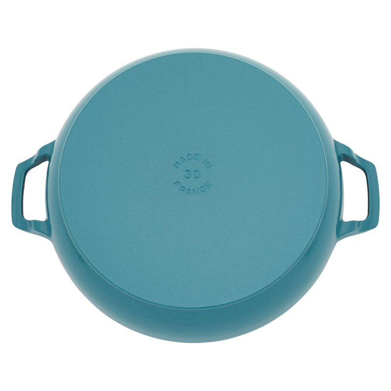 Staub Cast Iron 3.5-qt Braiser with Glass Lid - Turquoise