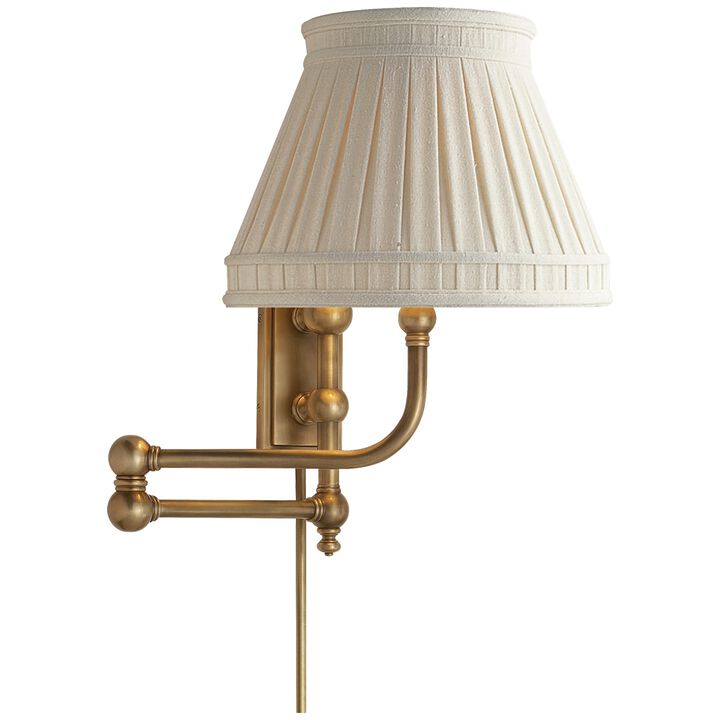 Pimlico Swing Arm in Antique-Burnished Brass