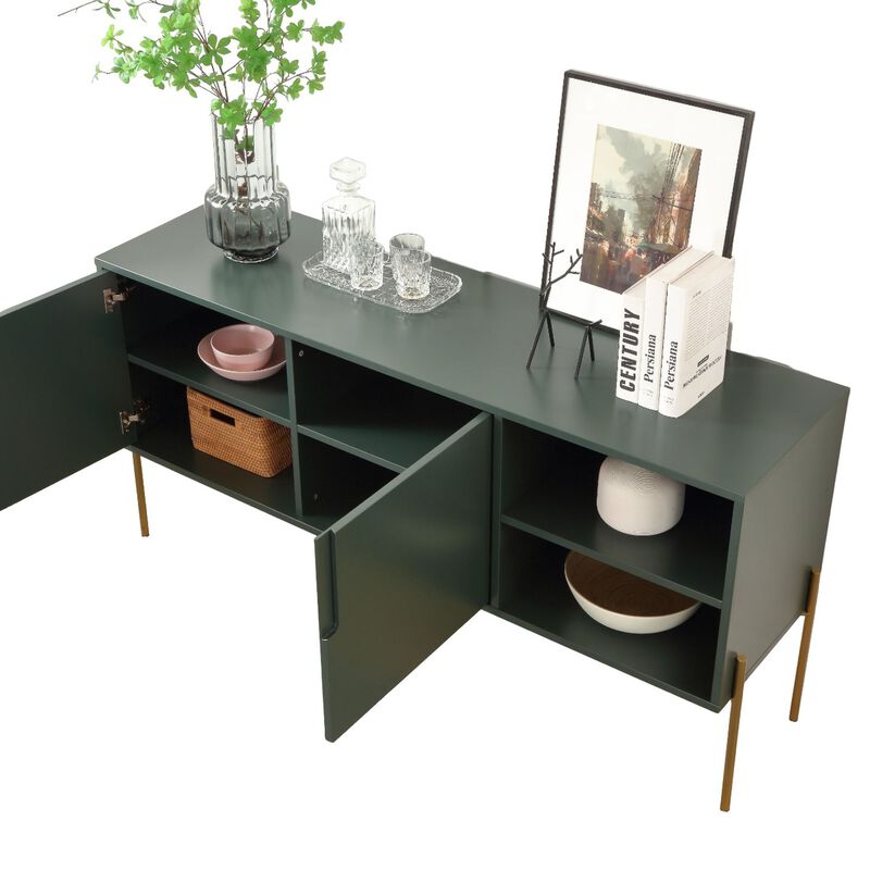 Mid Century Sideboard Buffet Table or TV Stand with Storage for Living Room Kitchen - Stylish and Functional Furniture with Ample Space for Organizing