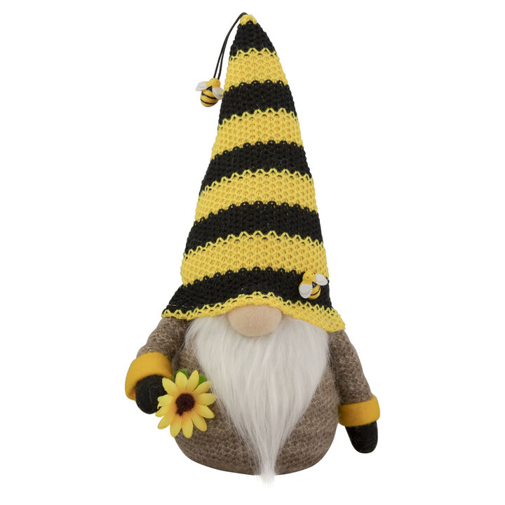 10.75" Bumblebee and Sunflower Springtime Gnome