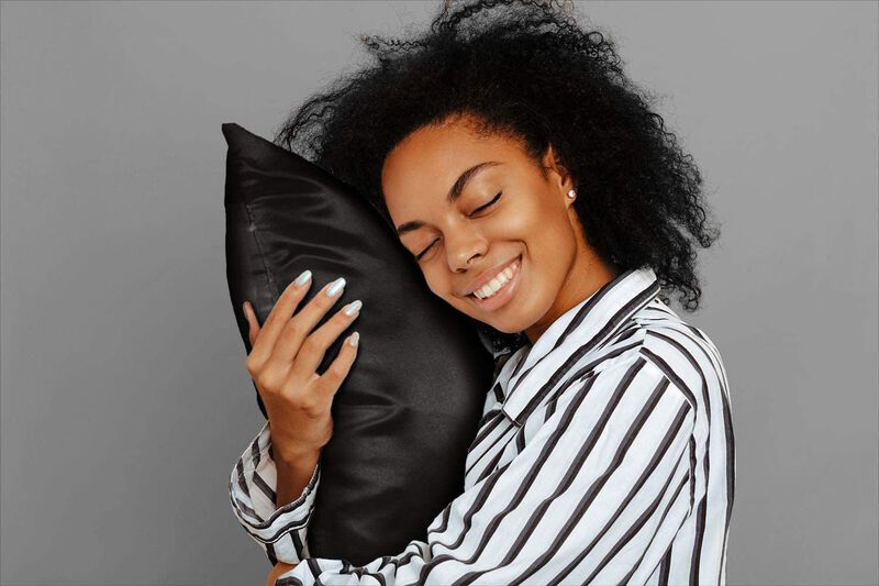 Satin Pillow Case with Zipper - Luxury Pillow Cover (Pillowcase Set of 2)