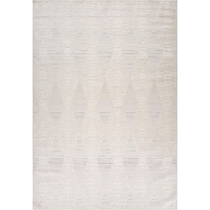 Boho Modern Abstract Cream Beige Indoor Doormat Rug