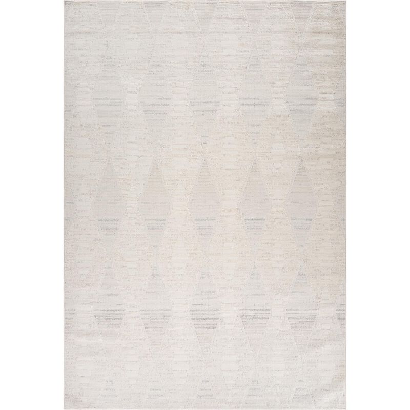 Boho Modern Abstract Cream Beige Indoor Doormat Rug