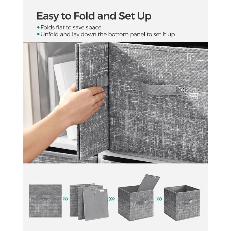 Non-Woven Fabric Storage Cubes with Double Handles