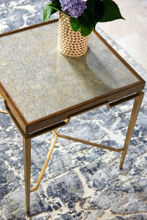 Toulouse Eggshell End Table