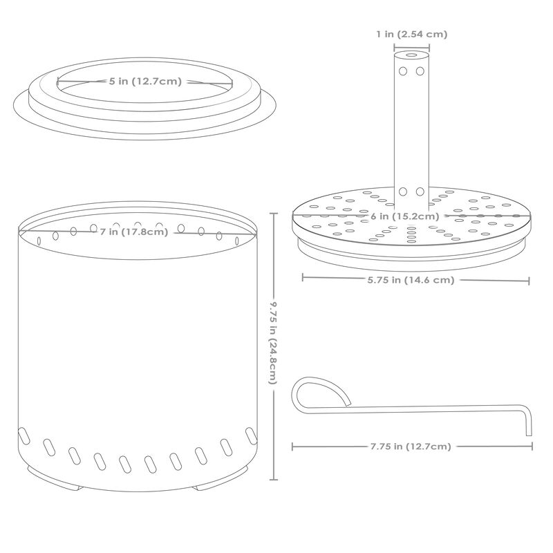 Triple Burn Stainless Steel Smokeless Fire Pit