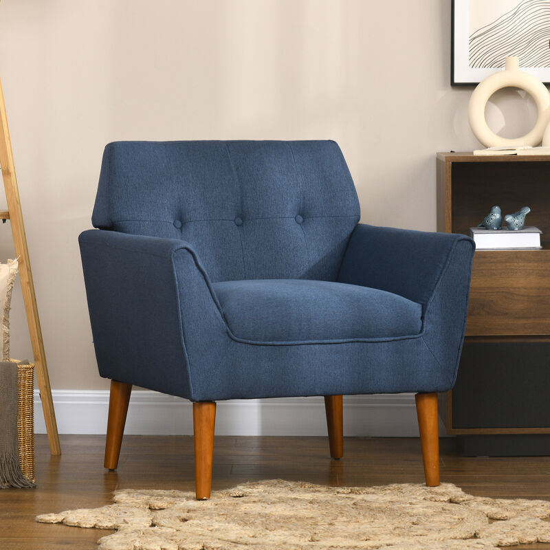 Modern Sofa Chair with Button Tufted Straight and Sponge Padding for Home Office