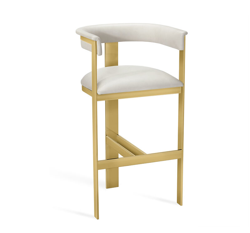 Darcy Hide Bar Stool - Bronze