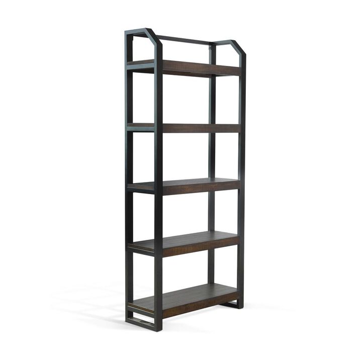 Sunny Designs Homestead Metal Frame Bookcase