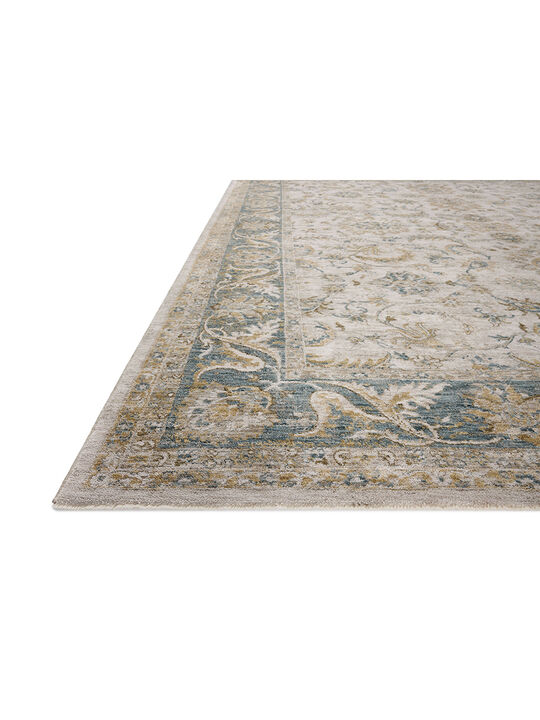 Gaia Natural/Ocean 18" x 18" Sample Rug