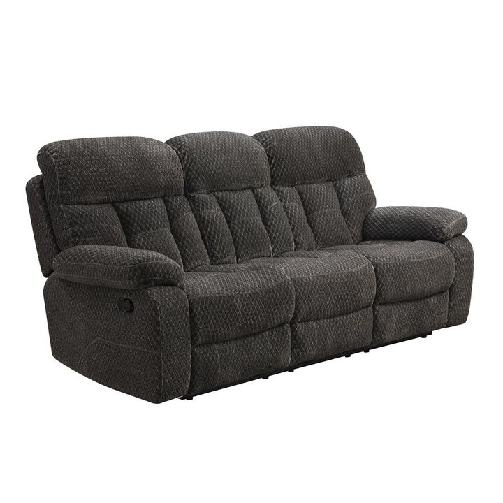 New Classic Furniture Bravo Sofa W/Dual Recliner-Charcoal