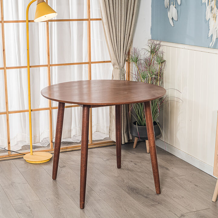 Dining Table for 4 People Round Wood