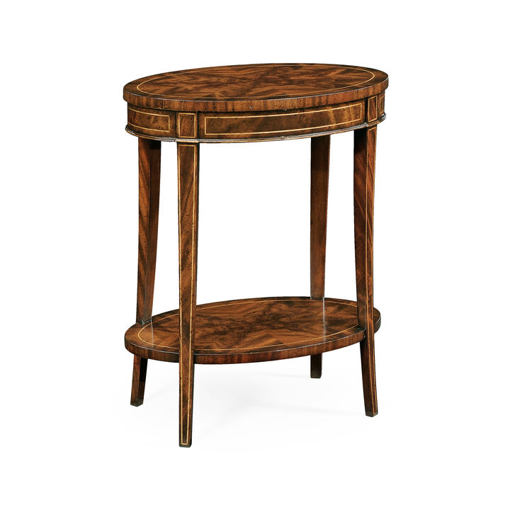 Sherwood Oak Oval Lamp Table