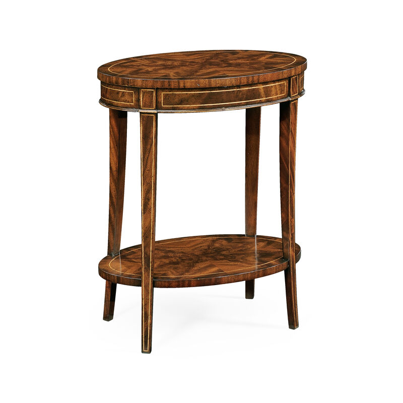 Sherwood Oak Oval Lamp Table