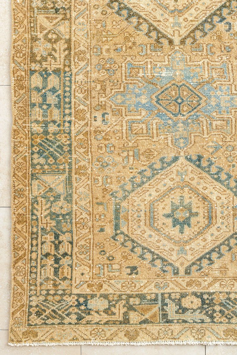 District Loom Vintage Persian Heriz Karaja area rug-Jordan