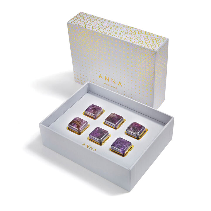 Vida Whisky Gems, Amethyst, Set of 6