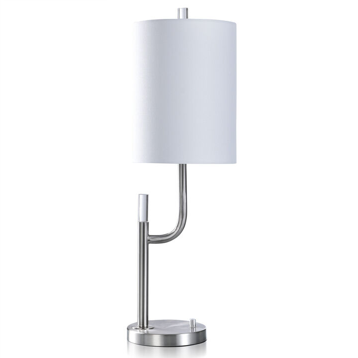 Brushed Steel Modern Desk Lamp