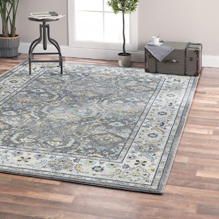 Pasargad Home Turkish Chelsea Design Grey Area Rug-12' 0'' X 15' 0''