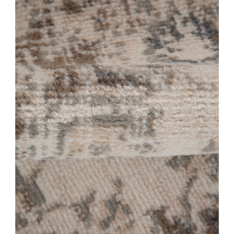 Alpine Hashlei Light Beige Medallion Area Rug