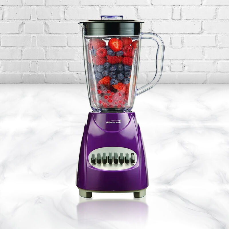 Brentwood 12-Speed Blender with Plastic Jar in Purple