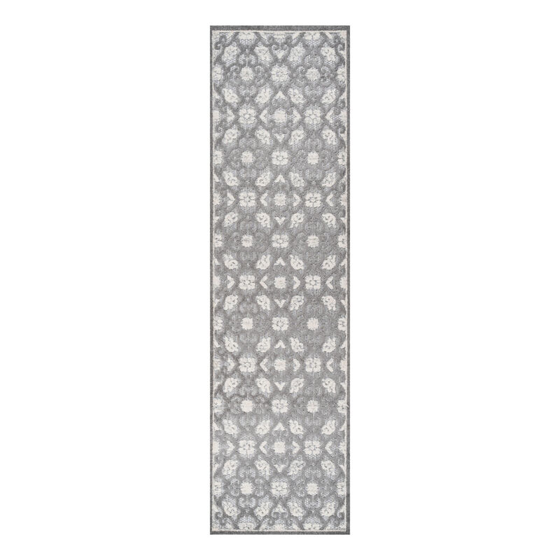 Gallia Tile Trellis High-Low Indoor/Outdoor Area Rug